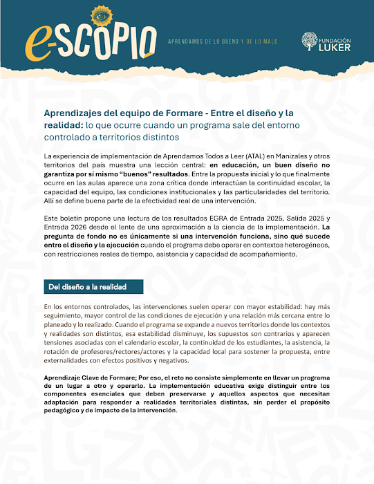 Portada de Aprendizajes Formare