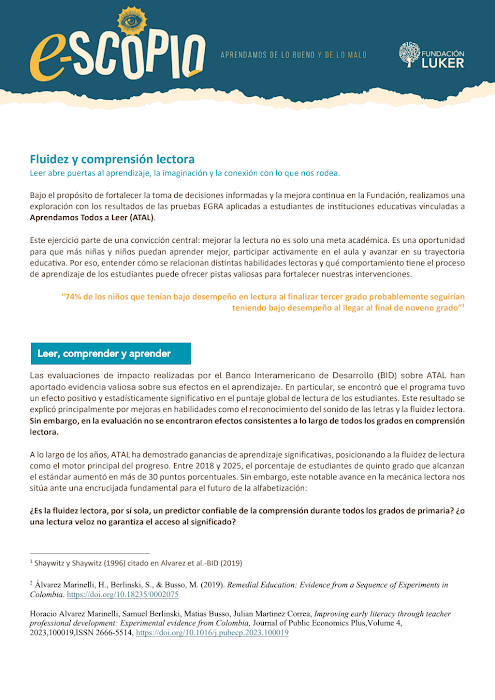 Portada de Fluidez y comprensión